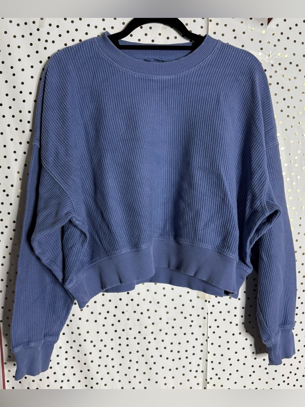 Aerie Pullover Sweatshirt Dusty Blue